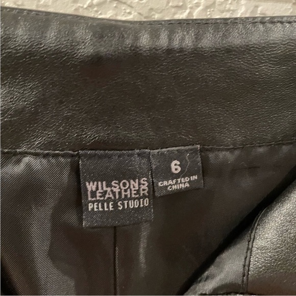 Vintage Wilson Leather Pelle Studio Flare Leg Pants Size 6 - Picture 6 of 9